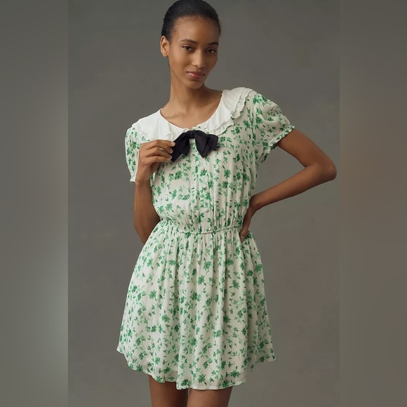 Maeve Dresses & Skirts - NWT Maeve Short-Sleeve Collared Mini Dress